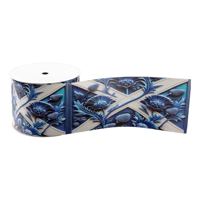 Ribbon with Scottish thistles (Spool)