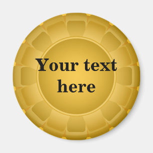 Ribbon Yellow Blank to Customize Magnet