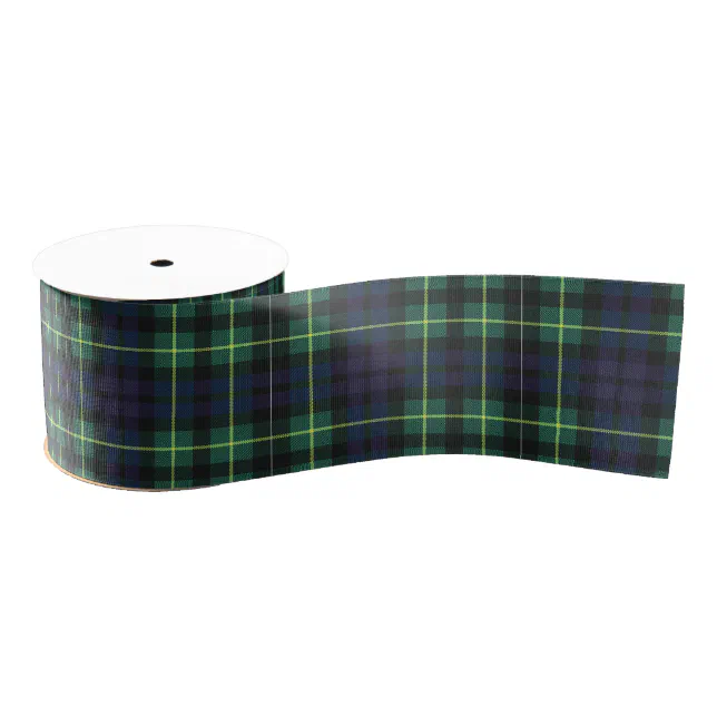 Ribbon - Yellow, Green & Blue Tartan | Zazzle
