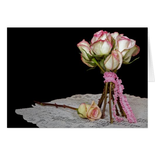 Ribboned Roses Cards (Front Horizontal)