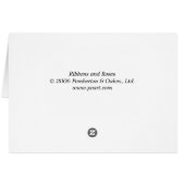 Ribbons and Roses Cards (Back Horizontal)