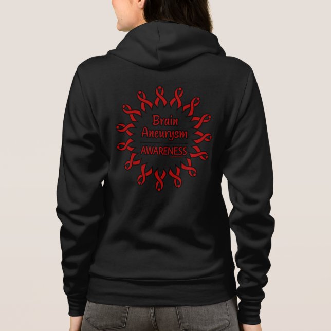 Ribbons/Circle...Brain Aneurysm Hoodie (Back)