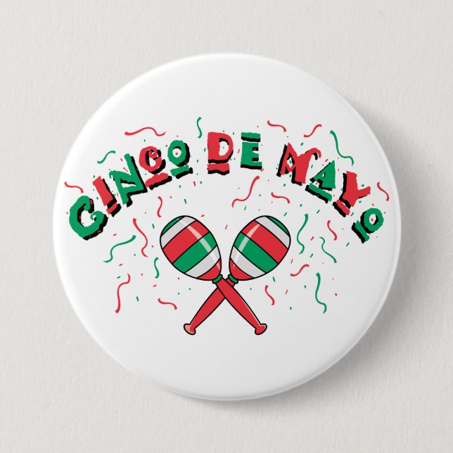 Ribbons & Maracas - Button (Front)