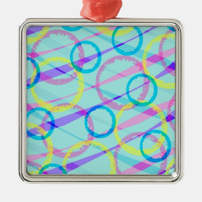 Ribbons Metal Ornament (Front)