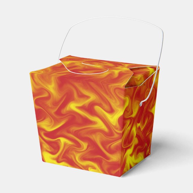 Ribbons of Fire Favor Box (Front Side)
