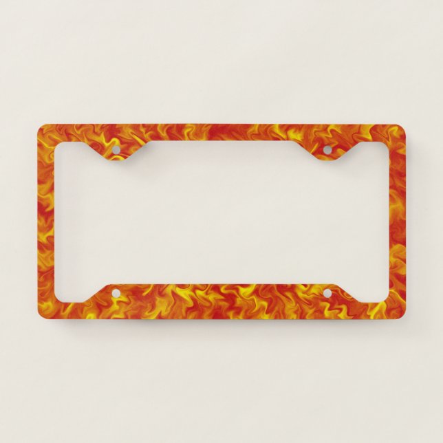 Ribbons of Fire License Plate Frame (Front)