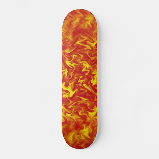 Ribbons of Fire Skateboard Deck (Front)