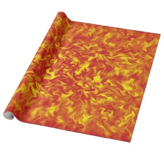 Ribbons of Fire Wrapping Paper