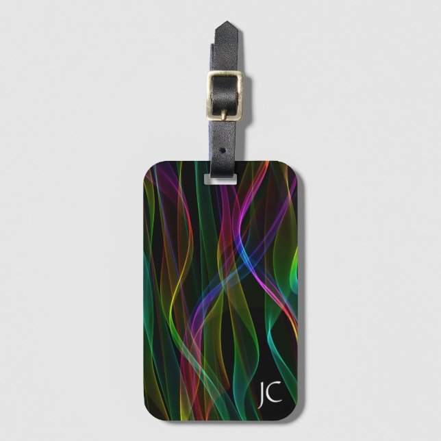 Ribbons of Light Luggage Tag (Front Vertical)