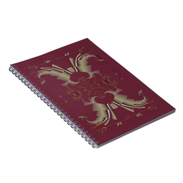 Ribbons to Claws - Burgundy Notebook (Right Side)