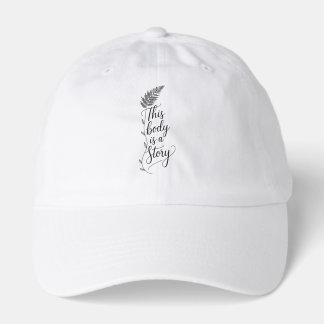 Ribcage Script Fine Line Tattoo Tee Hat