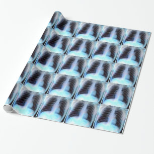 Ribcage Xray Skeleton radiology wrapping paper