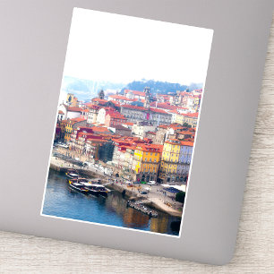 Ribeira and Douro River. Porto, Portugal. Sticker