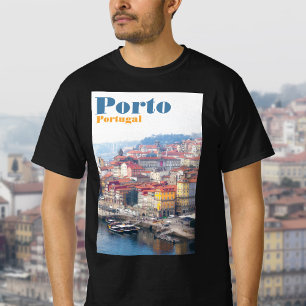 Ribeira and Douro River. Porto, Portugal. T-Shirt