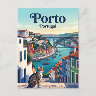 Ribeira District, Porto Portugal Postcard