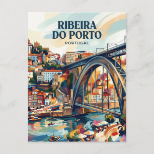 Ribeira do Porto Portugal Postcard