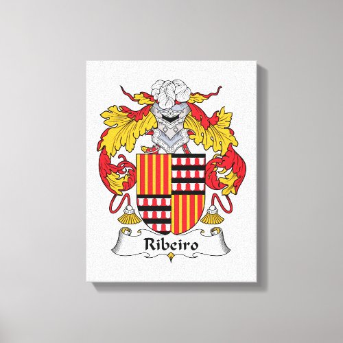 Ribeiro Family Crest Canvas Print