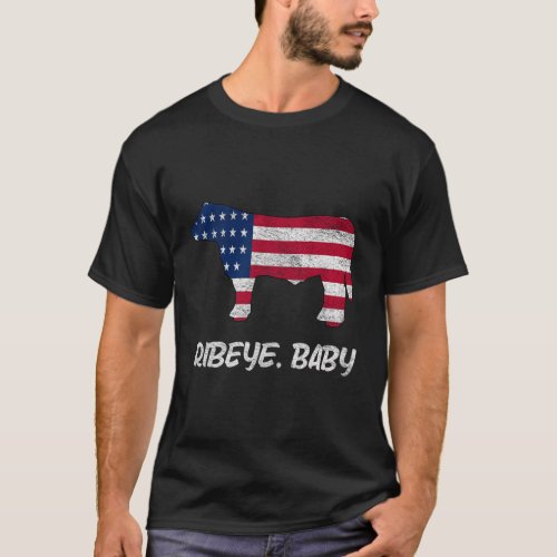 Ribeye Baby American Usa Beef Steak T_Shirt