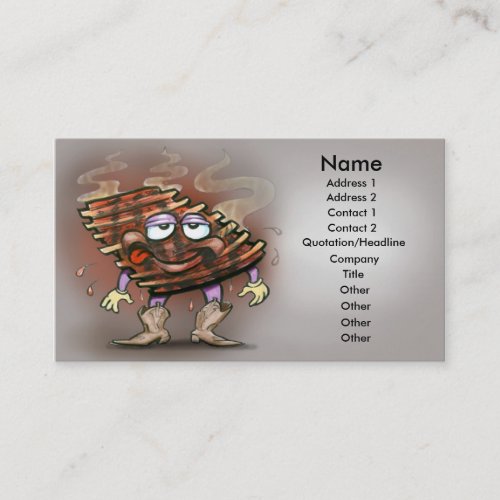 Ribs Card Business Card Template