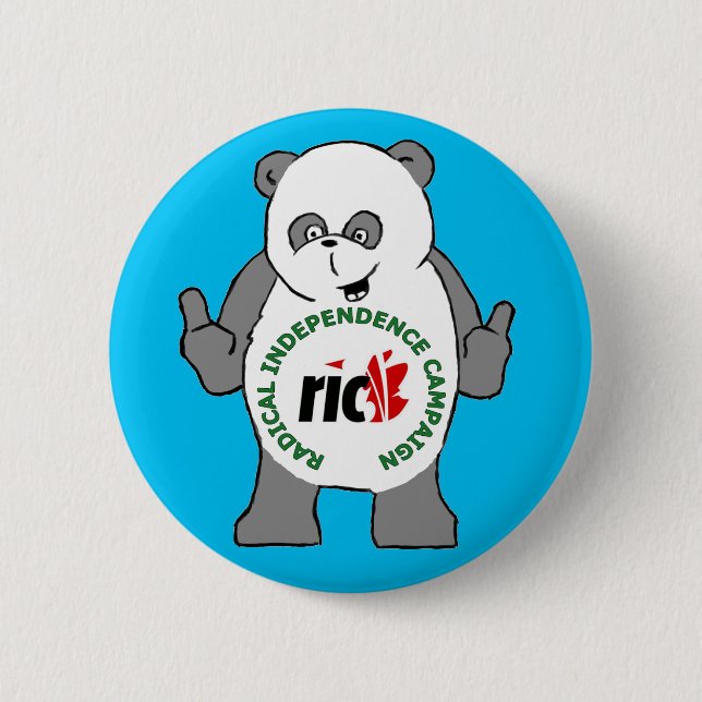RIC Panda badge Button (Front)