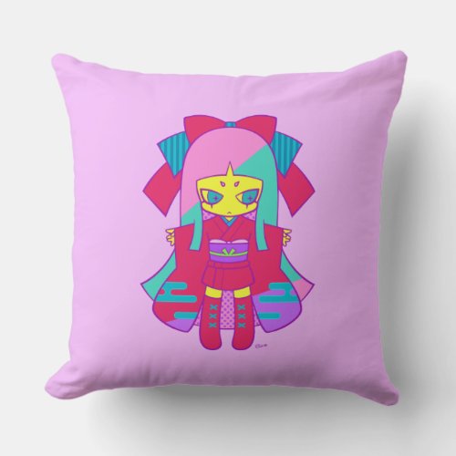 Rica girls D - D子 クッション Throw Pillow