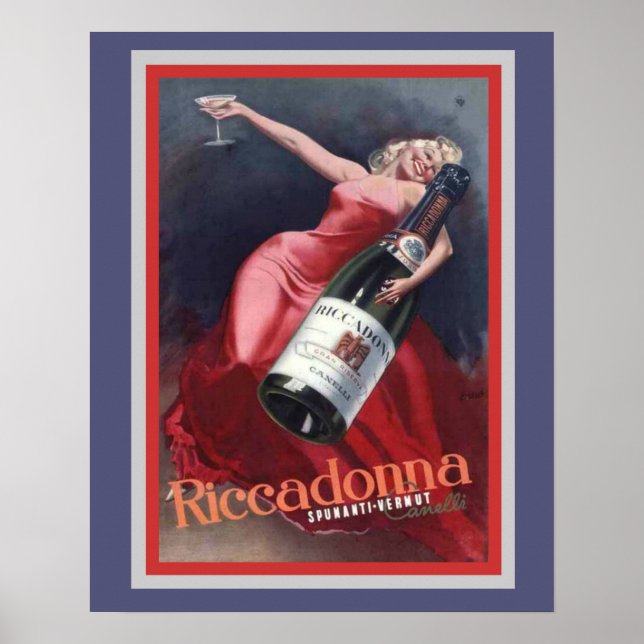 Riccadonna Vintage Ad Poster 16 x 20 (Front)