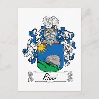 Ricci Family Crest Postcard