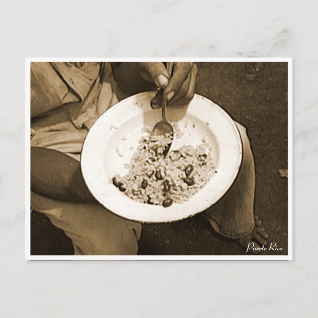 Rice and Beans, Culture, Puerto Rico Postcard (Front)