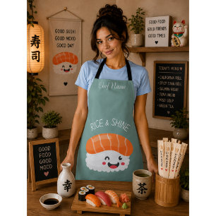 Rice and shine , sushi  apron
