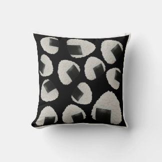 Rice ball pattern throw pillow