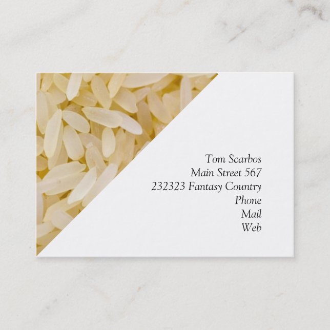 rice business card (Front)