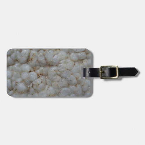 Rice Cake   Healthy Food White Snack Luggage Tag