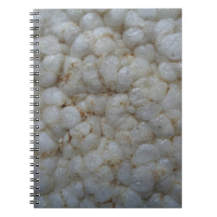 Rice Cake ,  Healthy Food, White Snack Notebook