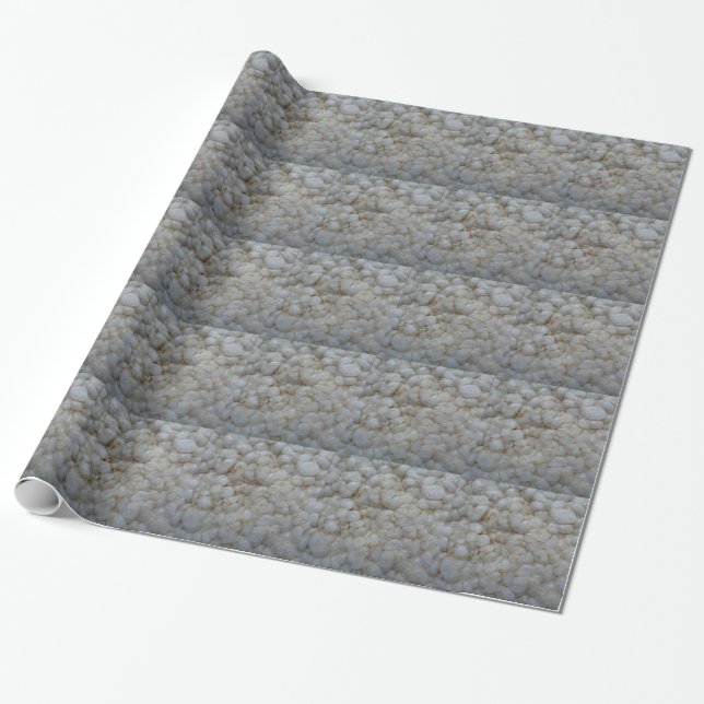 Rice Cake ,  Healthy Food, White Snack Wrapping Paper (Unrolled)