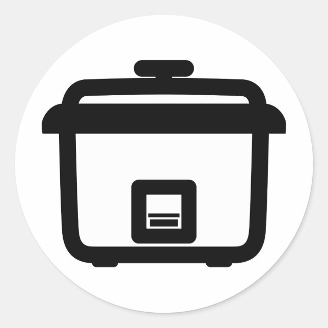 Rice Cooker ~ Japan Style Kitchen Appliance Classic Round Sticker (Front)