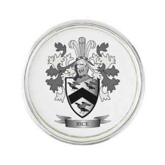 Rice Family Crest Coat of Arms Lapel Pin
