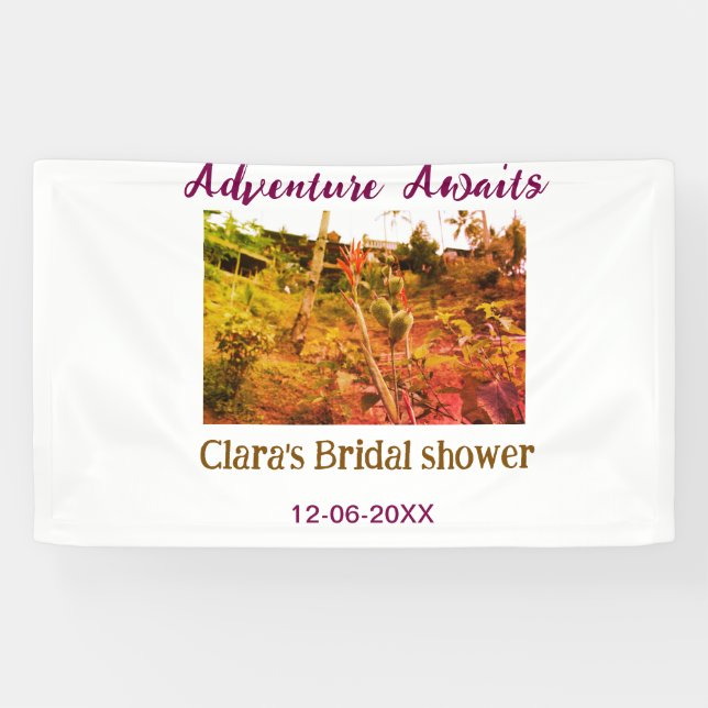 Rice fields adventure awaits bridal shower name fa banner (Horizontal)