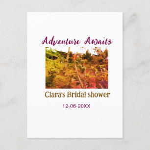 Rice fields adventure awaits bridal shower name fa postcard
