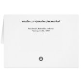 Rice Fields Hokusai Japanese Fine Art Cards (Back Horizontal)