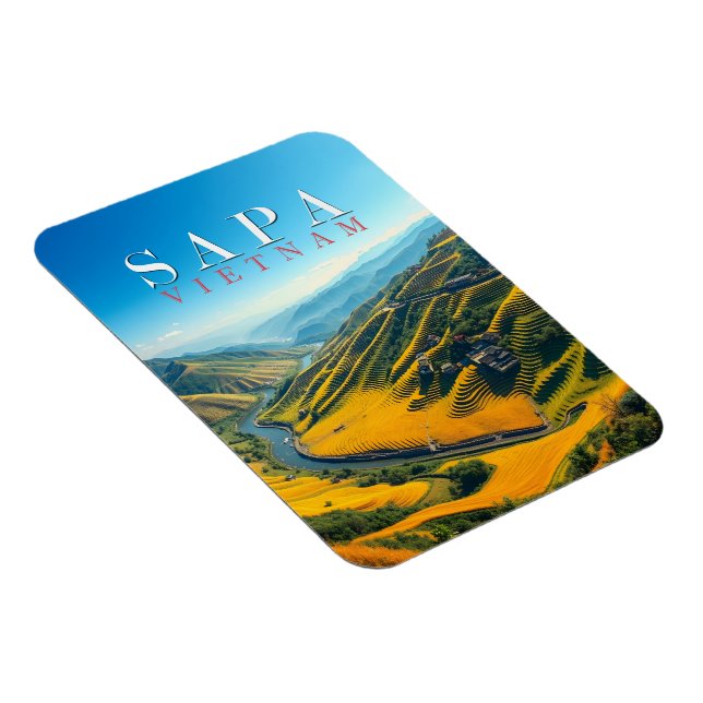 Rice fields in Sapa, Vietnam  Magnet (Right Side)