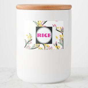 Rice Good Food Container Label