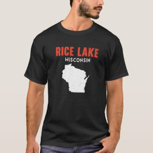 Rice Lake USA State America Travel Montanan Helena T-Shirt