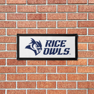 Rice Owls Mascot and Logo Pennant