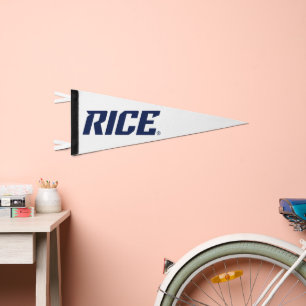 Rice Owls Text Emblem 5 Pennant Flag