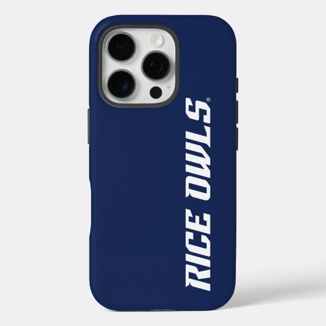 Rice Owls Text Emblem Case-Mate iPhone Case (Back)