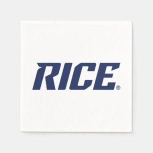 Rice Owls Text Emblem Napkins