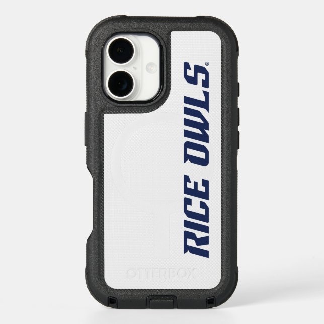Rice Owls Text Emblem Otterbox iPhone Case (Back)