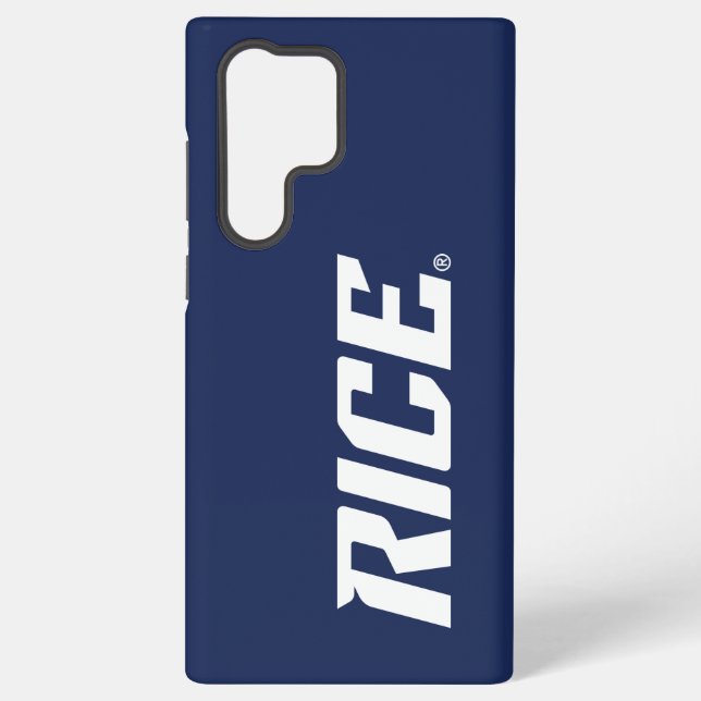Rice Owls Text Emblem Samsung Galaxy Case (Back)