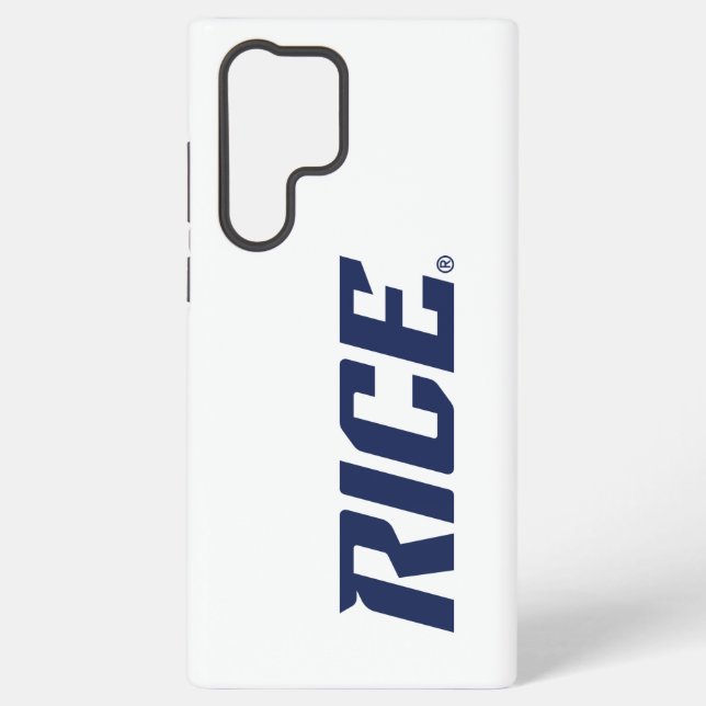 Rice Owls Text Emblem Samsung Galaxy Case (Back)