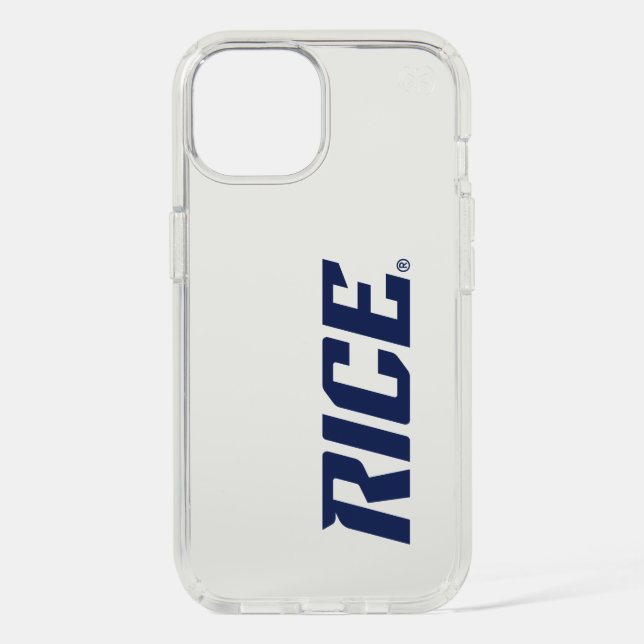 Rice Owls Text Emblem Speck iPhone Case (Front)